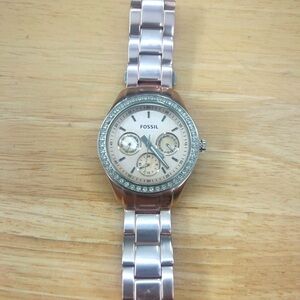 Fossil rose gold watch